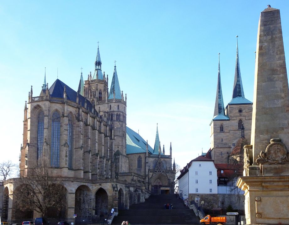 Blick vom Domplatz Erfurt
